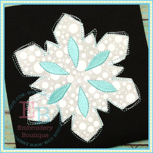 Scribble Snowflake Applique, Applique