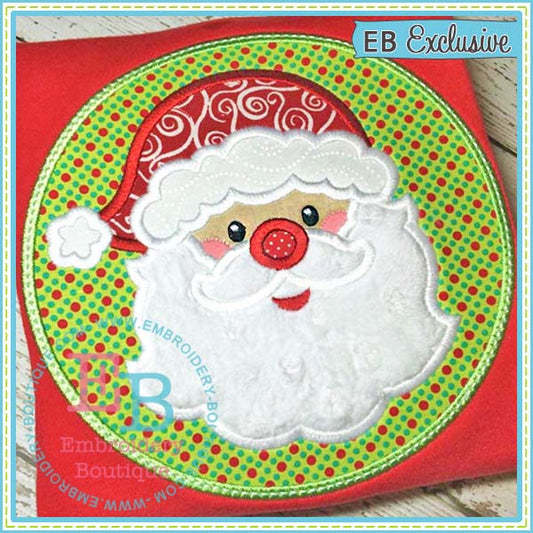 Santa Patch Applique, Applique