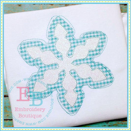 Scribble Snowflake 2 Applique, Applique