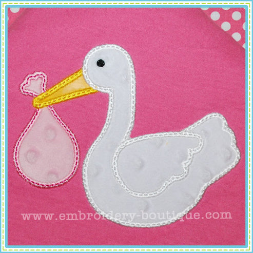 Stork Applique 