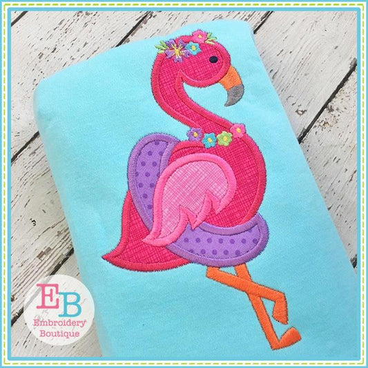 Flamingo with Float Applique, Applique