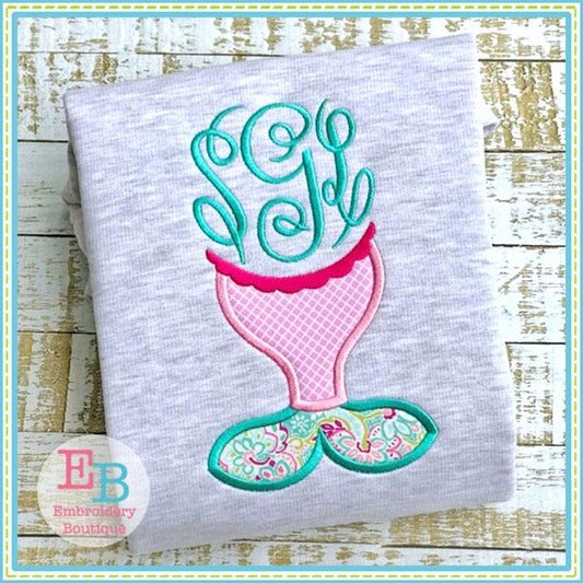 Mermaid Tail Applique, Applique