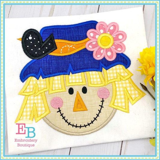 Scarecrow Girl Satin Applique, Applique