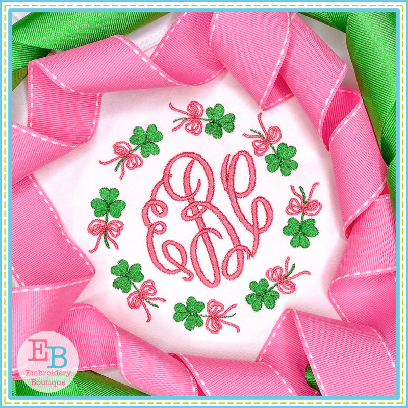 Shamrock Bow Embroidery Frame